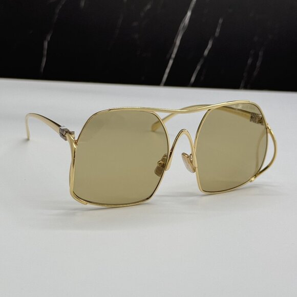 NEW MIU MIU MUA55S 5AK10R SUNGLASSES GOLD WOMEN MU A55S, SMU A55 main image 11